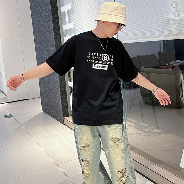目を惹く逸品！メゾンマルジェラ シュプリーム コピーコラボ 半袖 tシャツ Mas48094